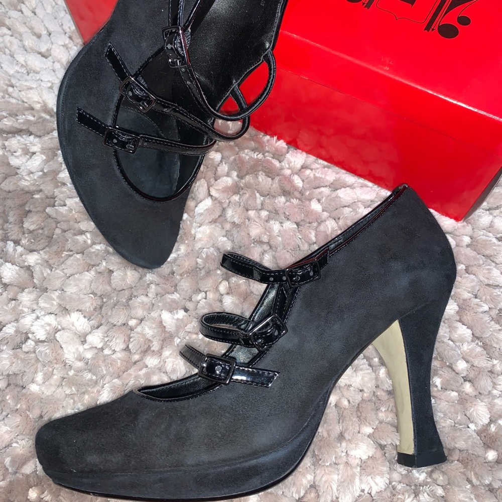 Suede Heels.